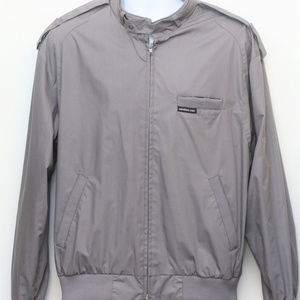members only grey bomber jacket